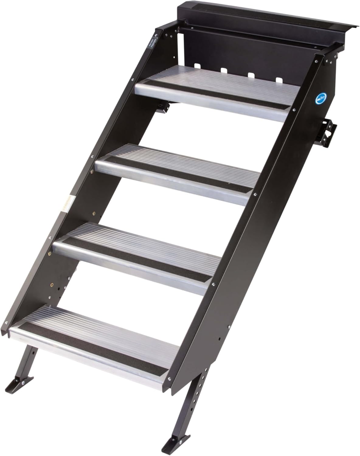 MORryde STP-212 StepAbove Fold-Up RV Entry Step - 4-Step (8" Step Rise), Fits 26 to 28"" Door Width