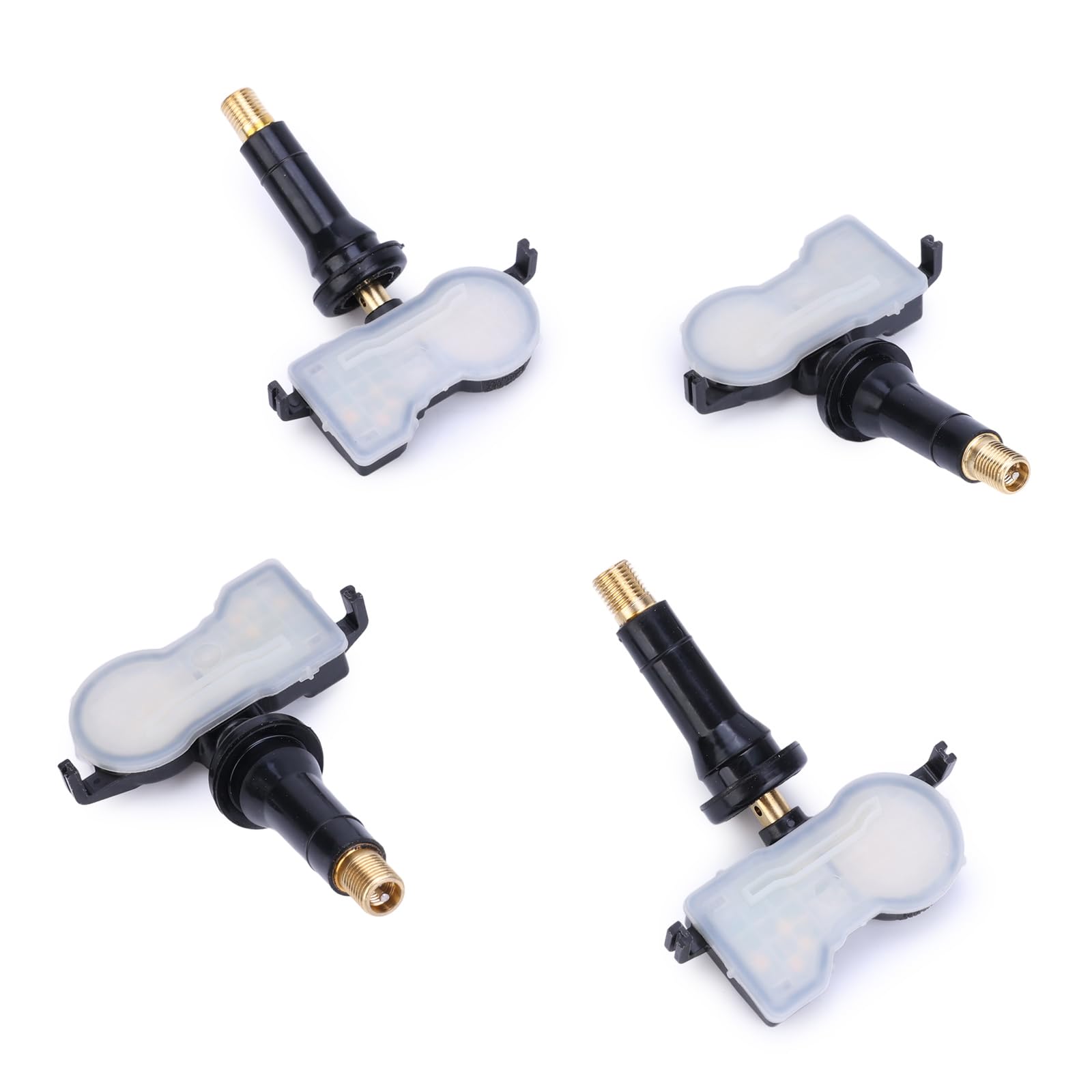 4 pezzi Sensore TPMS per pressione pneumatici per Fiat 500X 2015-2024, per Jeep Renegade 2014-2025, Compass 2017 Sensore di pressione pneumatici Sistema di controllo della pressione dei pneumatici