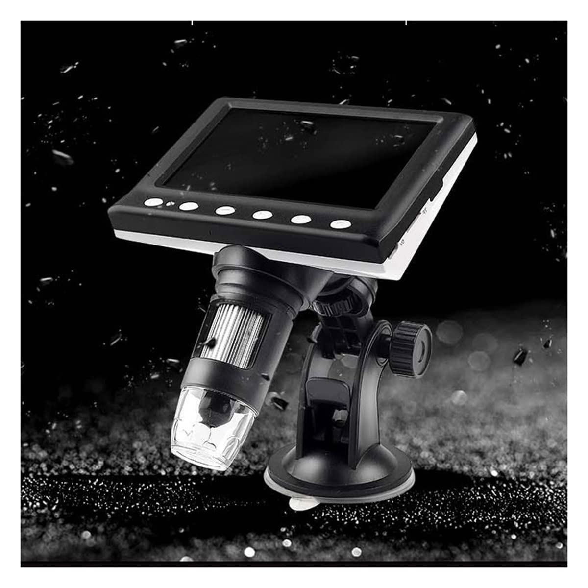 asdchZen Microscope Accessories Kit Slide Preparation Camer Digital Lcd Microscope 4.3In 1000X Magnification Usb Microscope Video Camera Wth 8 Led Magnifier Microscope Accessories