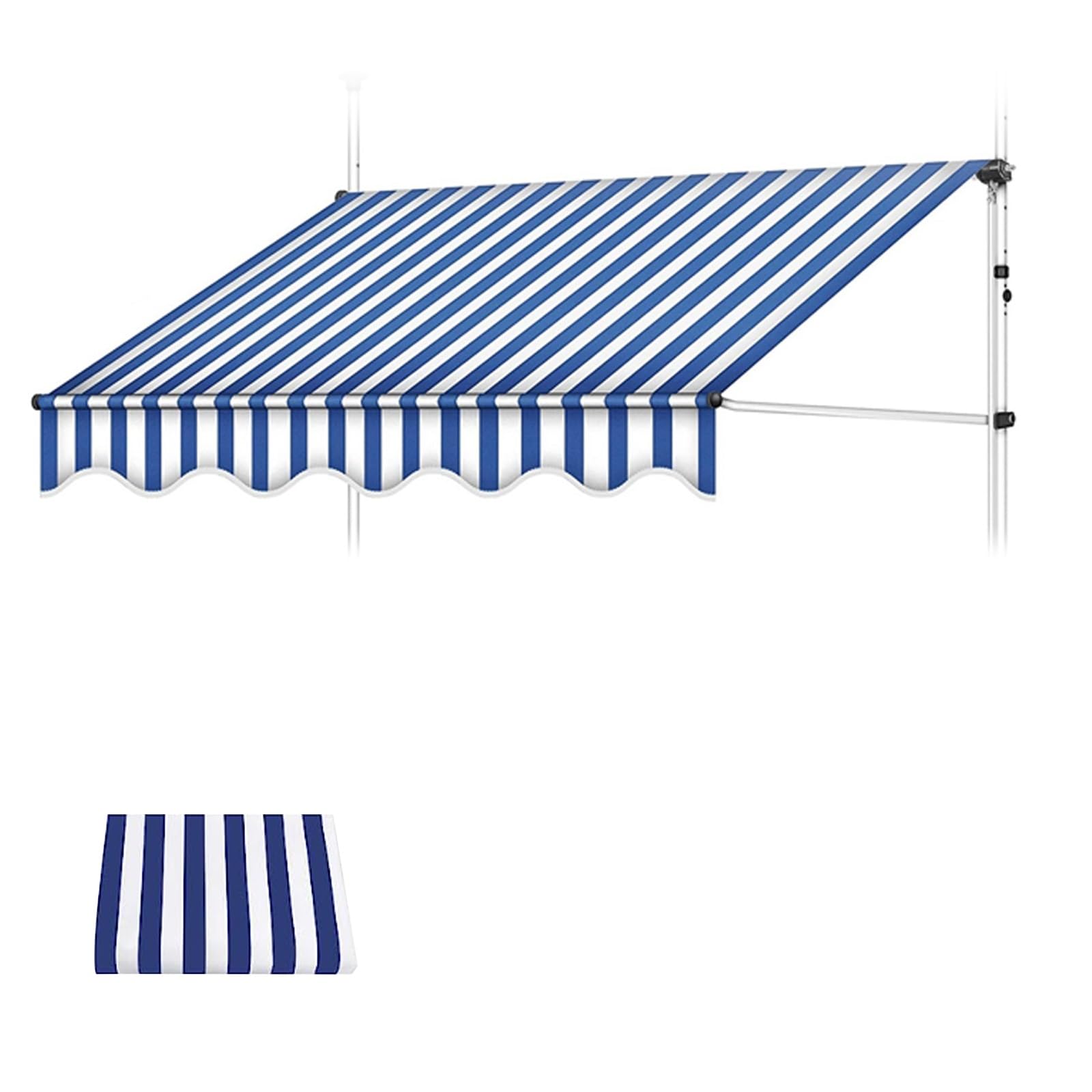 Toile d'auvent rétractable extérieur 4m étanche et anti-UV pour fenêtre