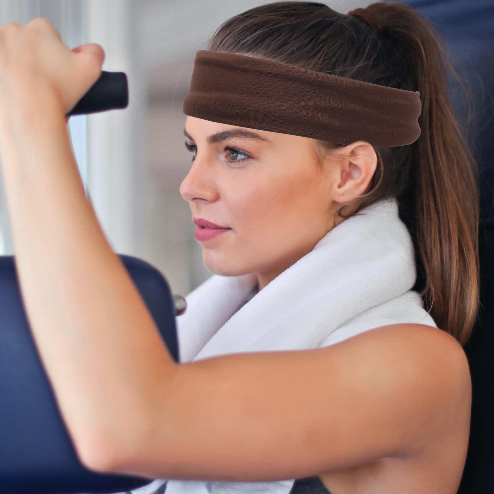 FOMIYES 12piezas Diadema Deportiva Transpirable para Correr Banda Elástica De Sudor para Yoga y Fitness Accesorios De Pelo para Hombres para Actividades Al Aire