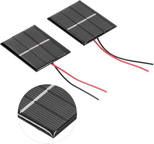Miniatura 7 de Mini paneles solares, polisilicio micro mini pegamento energía células solares 0.4W 1.5V 1.693x2.165 in Kit de células solares módulo de panel solar
