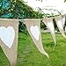 Vintage Fabric Hessian Bunting Rustic Burlap Banner Shabby Wedding Party Birthday Decor White Love Heart Vintage Fabric Hessian Bunting Rustic Burlap Banner Shabby Wedding Party Birthday Decor White Love Heart