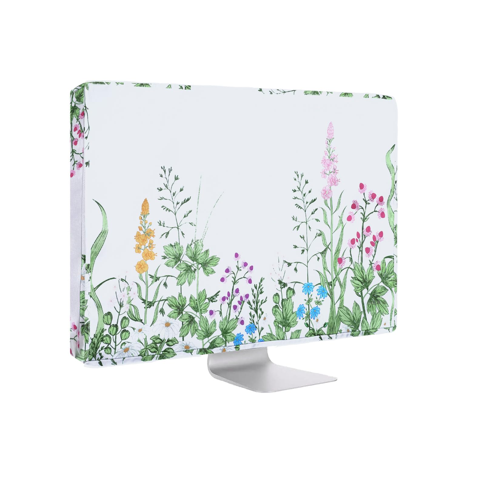 MOSISO Monitor Dust Cover 26,27,28,29 inch Anti-Static Dustproof, White | LCD/LED/HD Panel Case Lush Weeds Computer Screen Protective Sleeve Compatible with iMac 27 inch, 26-29 inch PC,Desktop and TV-image-17