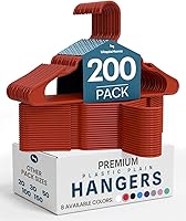 Vista 13 de Utopia Home Perchas de Plástico Paquete de 50 – Percha Perfecta para Ahorrar Espacio para Ropa – Duraderas y Fuertes – Organizadores de Armario Aqua