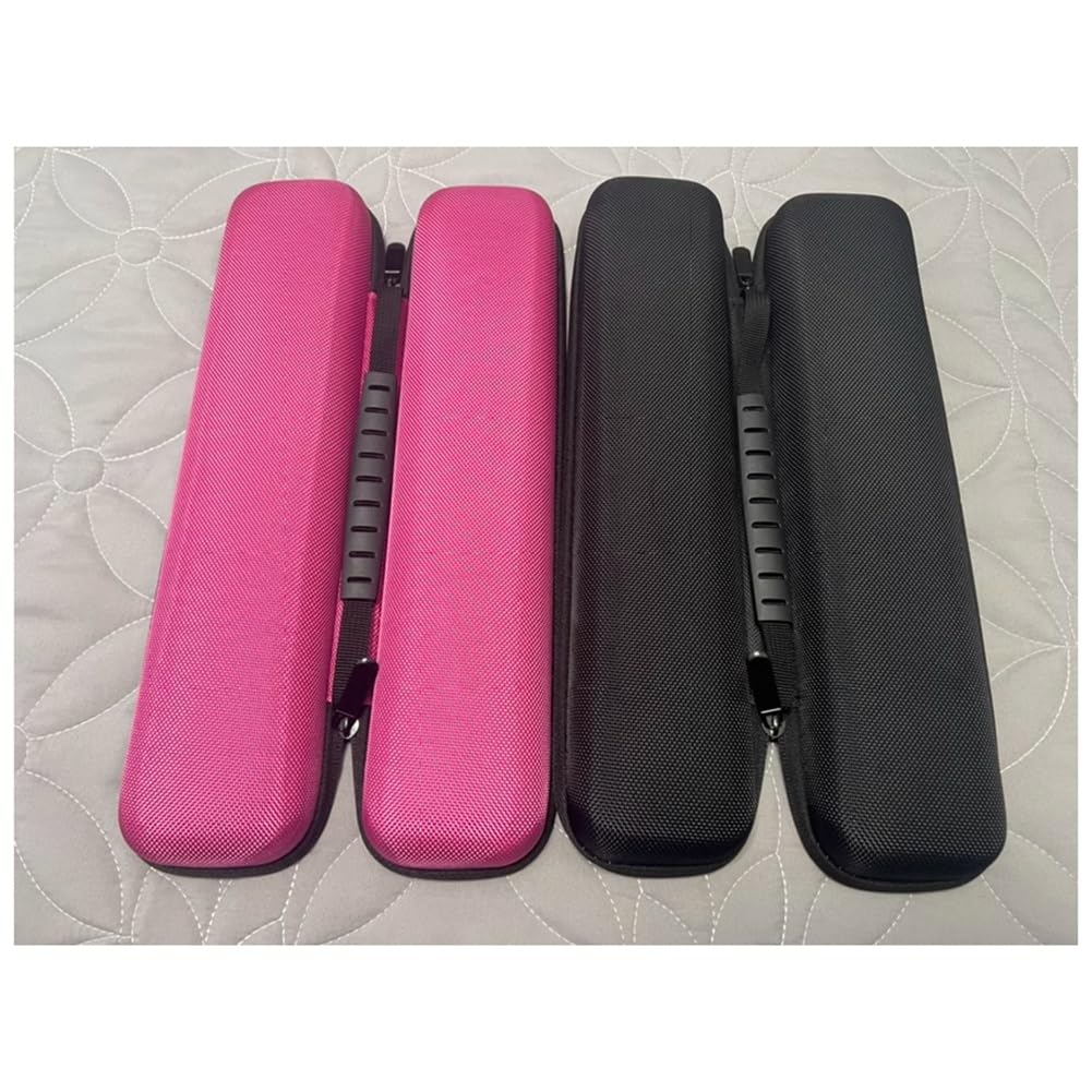 Para Cepillo Alisador de Cabello, Estuche de Almacenamiento, Estuche Rígido de Viaje de EVA, Bolsa de Almacenamiento Portátil A Prueba de Golpes, Negro