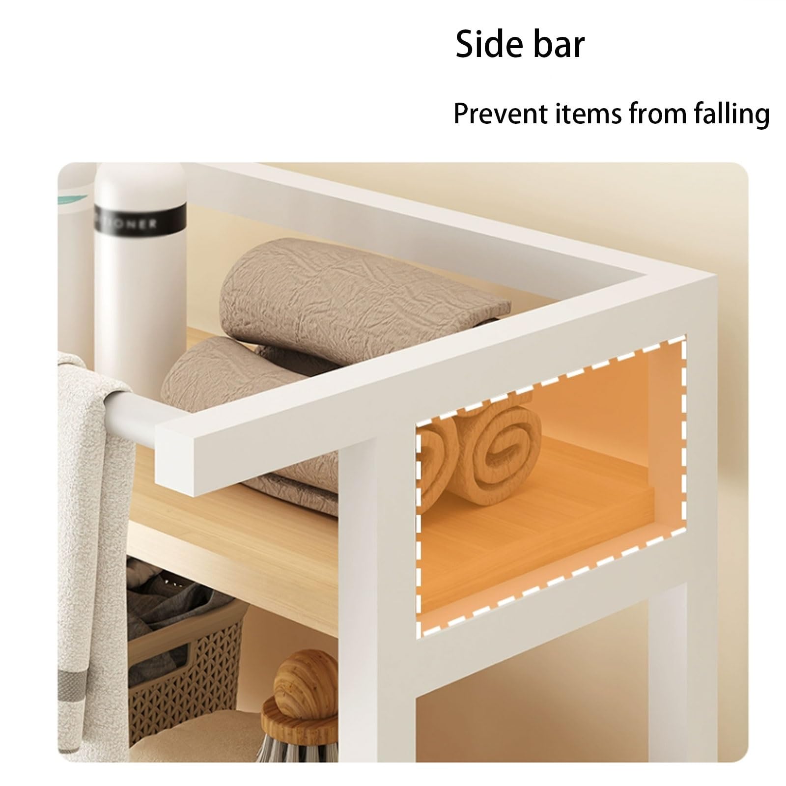 Amazon｜洗面所 収納ラック 洗面用具を格納するための1/2/3段、上記の