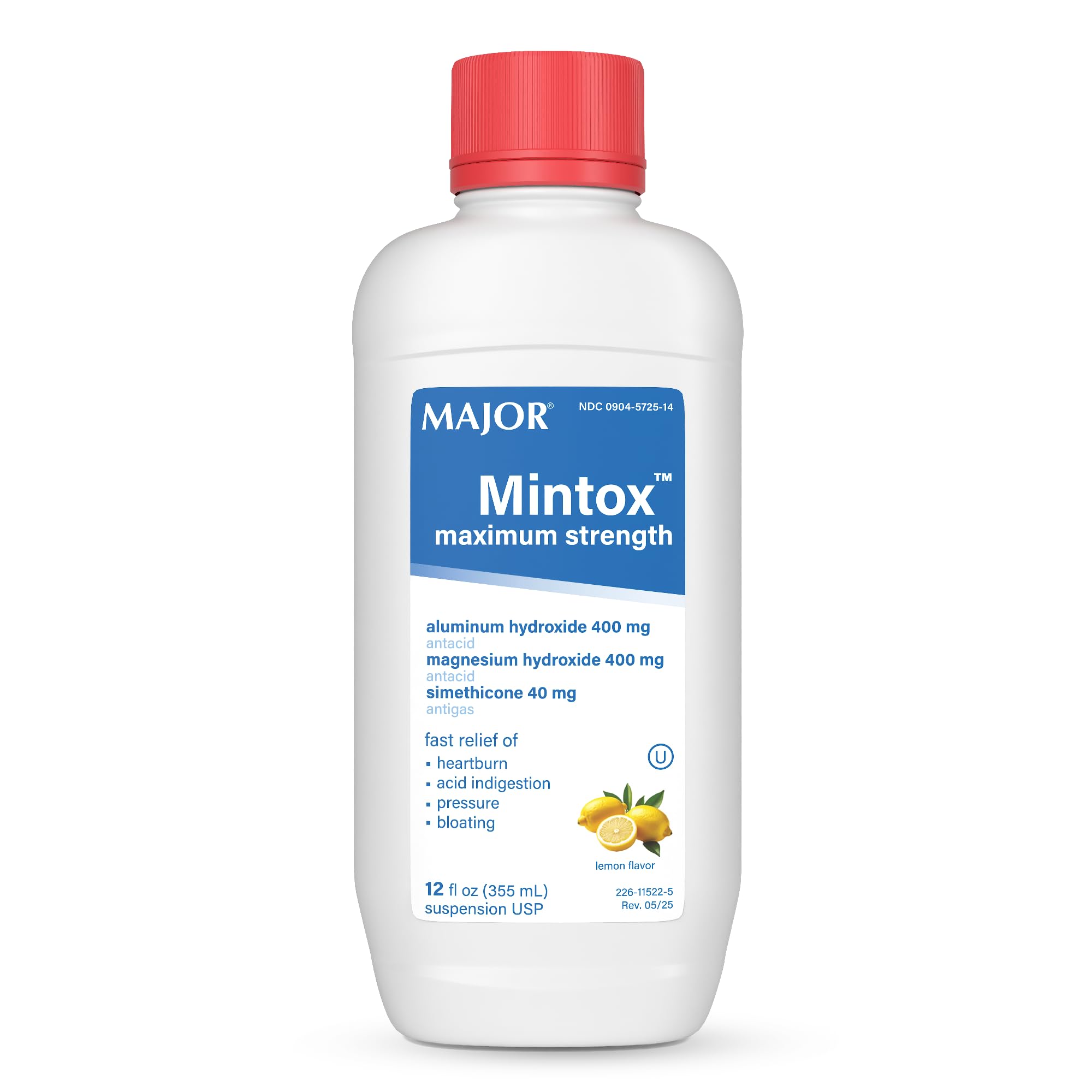Amazon.com: MAJOR Mintox Maximum Strength Antacid/Antigas for Fast