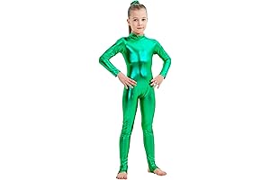 Kids Green Leotard: Shimmering in Emerald Grace