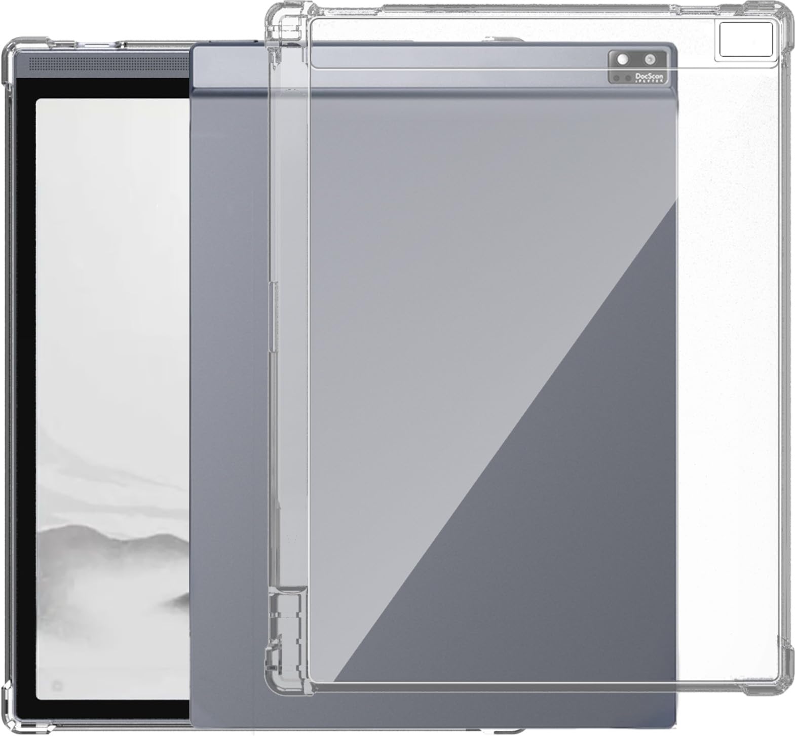 For iFLYTEK AINOTE Air 2 ケース カバー 透明 TPUカバー スペンサー収納 軽量 落下防止 軽量衝撃吸収 防水 防塵 充電対応 8.2インチ iFLYTEK AINOTE Air2 電子ペーパー 用 ケース(クリア)