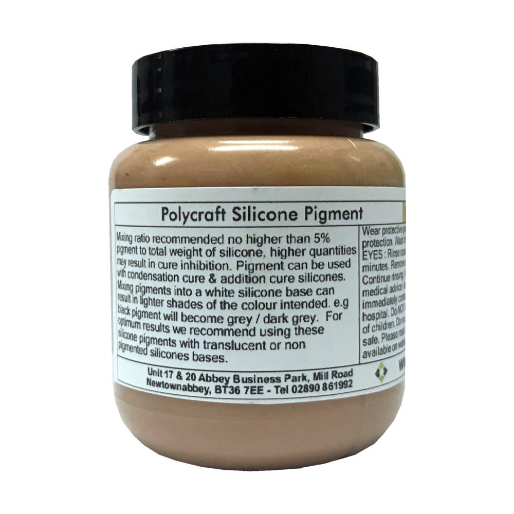 Polycraft ( Mb Fibreglass ) Polycraft Silicone Pigment - Mid Flesh - 100G (Compatible With Rtv Silicone Mould Making Rubber)