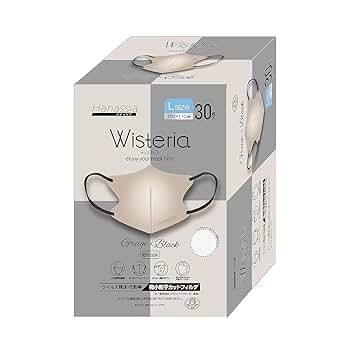 中地　ハンドメイドマスク♡ Amazon.co.jp: [AI-WILL] Hanassia マスク 不織布 立体型 大きめ