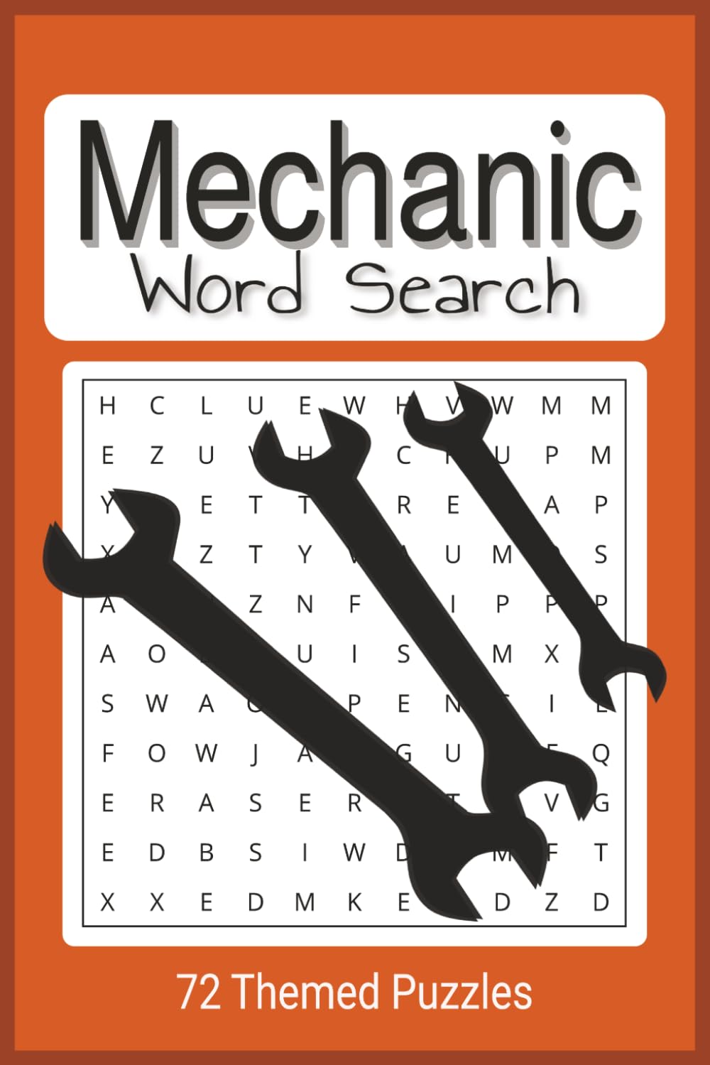 Mechanic Themed Word Search Puzzle Book: Easy to read Word Find