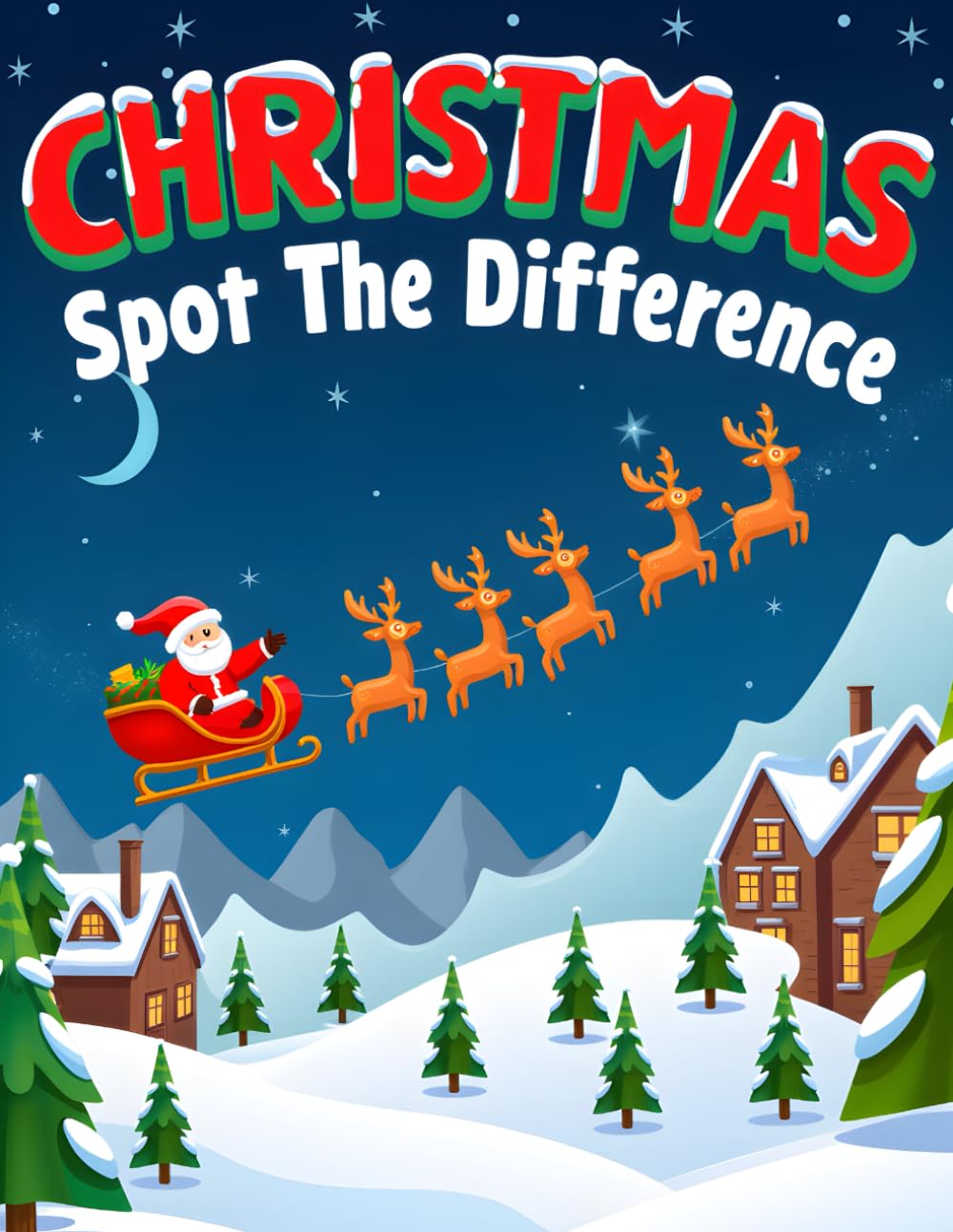 Christmas Spot the Difference for Kids (Christmas Puzzles & Activity Books for Kids)