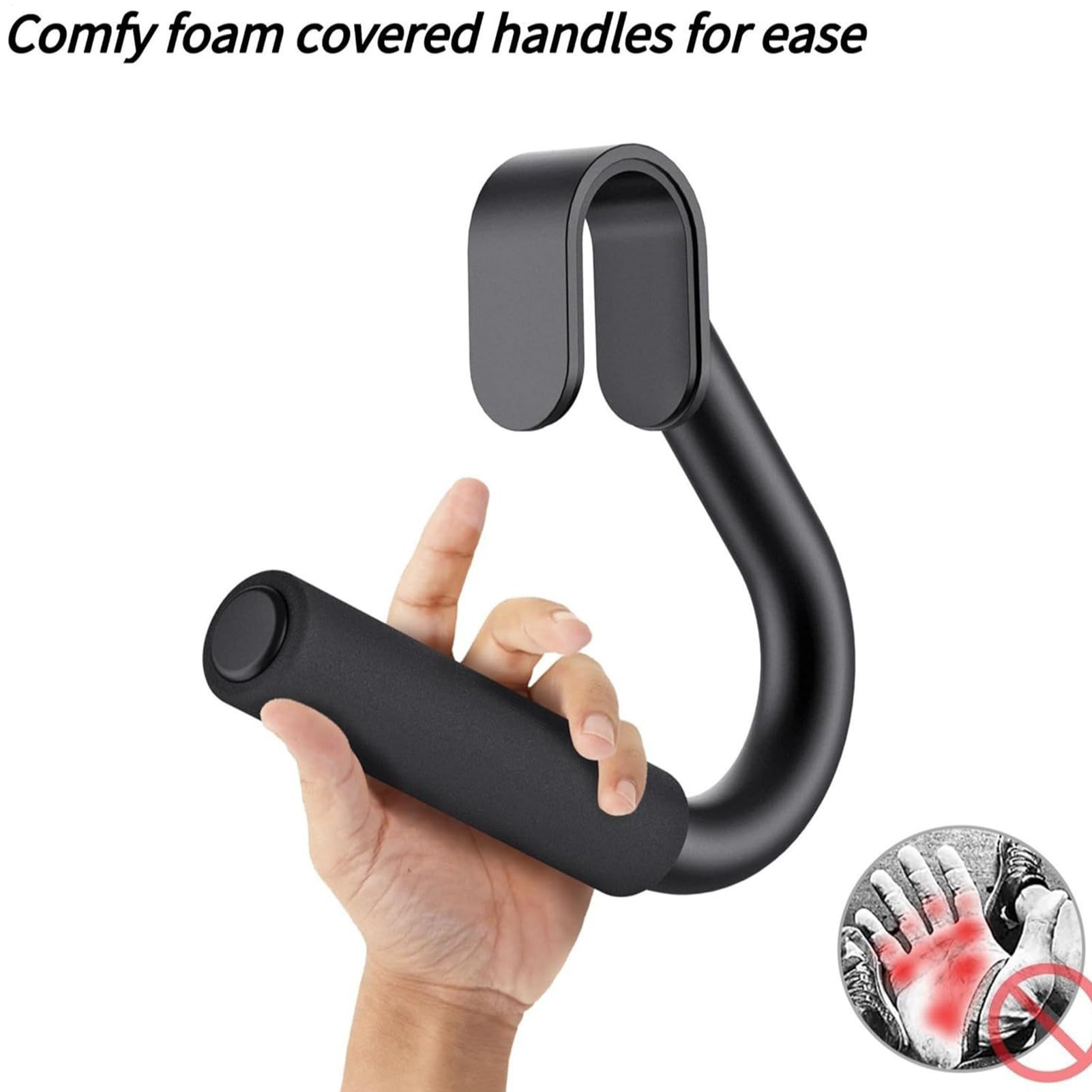 Ergonomiczne uchwyty do podciągania – 7,68 ergonomiczne taśmy fitness do | treningu martwego, treningu z powrotem, w domu, na siłownię, z bezpieczną funkcją, uchwyty treningowe dla sportowców, na