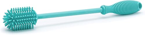 Miniatura 3 de Chicco Cepillo de silicona para botella de 9.5 pulgadas con cerdas de silicona de grado alimenticio, apto para lavavajillas y esterilizador,