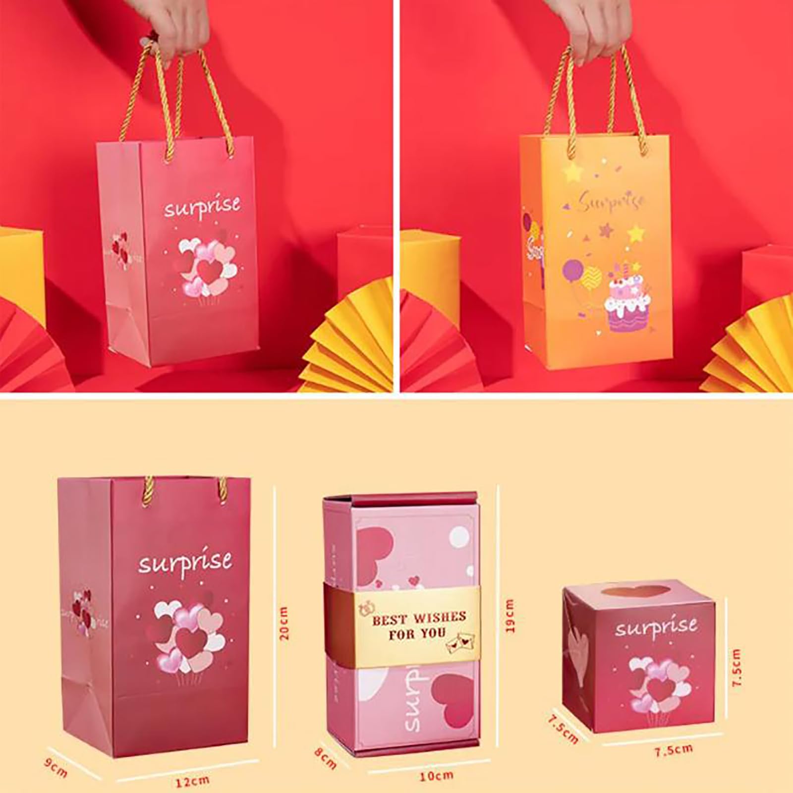 Exploding Money Gift Box, Boże Narodzenie niespodzianka wybuch pudełko prezentowe — stworzenie najbardziej zaskakującej, składanej odbijającej się czerwonej koperty, eksplozja gotówki na urodziny