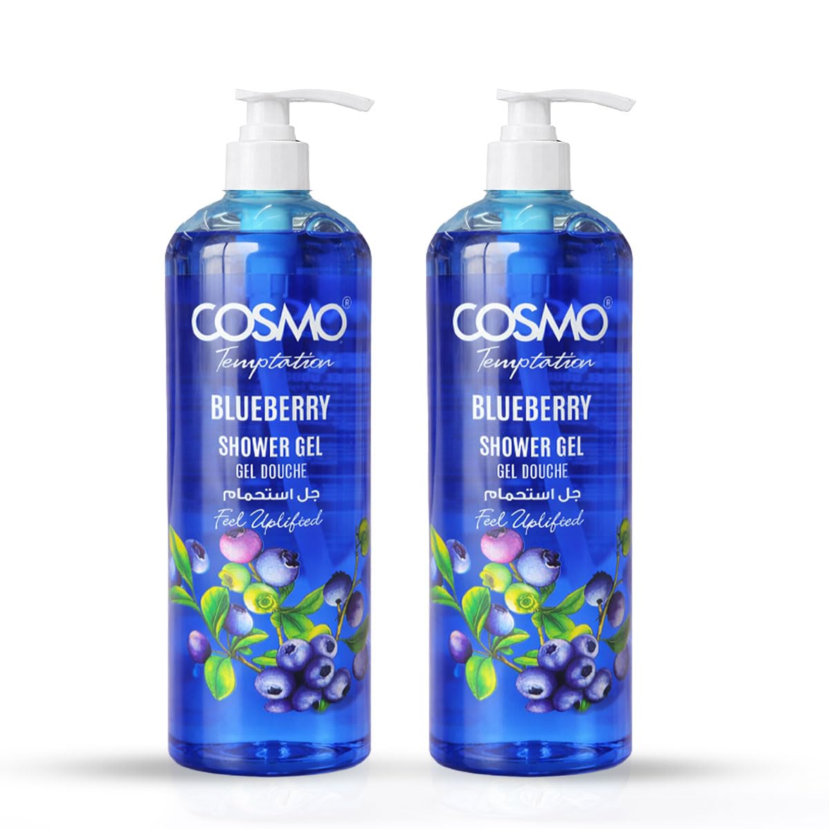 Cosmo Bath & Body Care Blueberry Luxury Shower Gel 1000ml Pack Of 2 | Long Lasting Body Wash | For Men & Women | Deeply Hydrating & Nourishing | Non Greasy | Rich & Creamy Lather | For All Skin Types-image-25