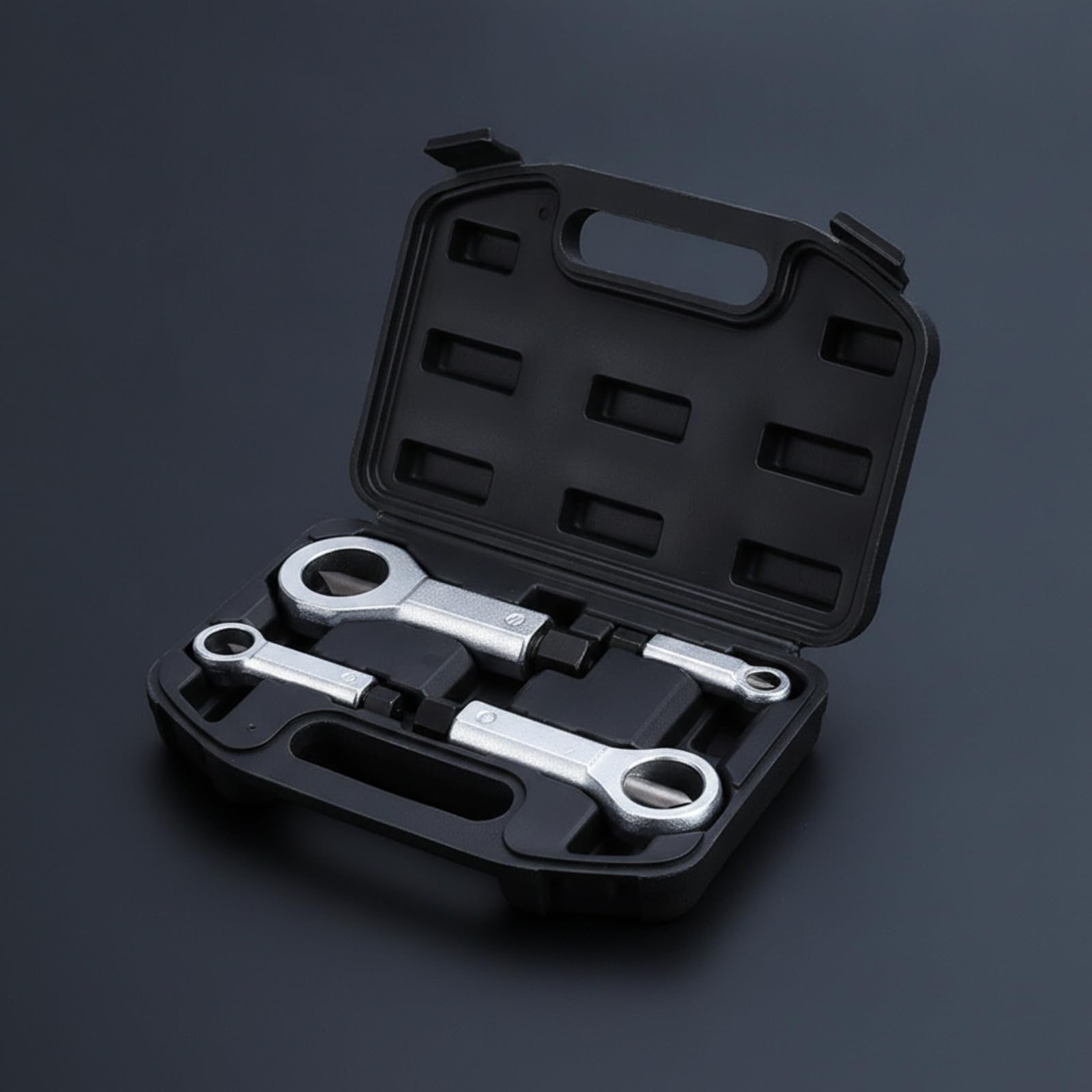 Qianly 4 Pezzi Do Per Di 9 mm a 27 Mm, Set Spacci con Valigetta, 4 Misure Differenti, Kit Spacci in Lega, Officina, Scatola