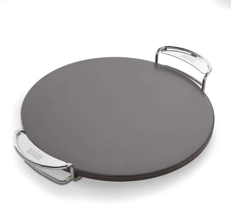 Weber Crafted 8861 kameň na pizzu – Rovnomerné udržiavanie tepla, chrumkavý základ pizze, ľahko sa čistí, sivý