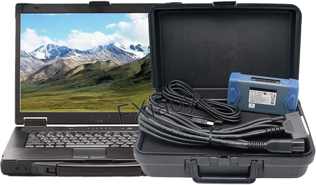 KUBOTAA Diagnostic Tool with Denso Interface and Cables with Diagmaster Software Heavy Duty Truck Scanner (for Takeuch with Laptop)