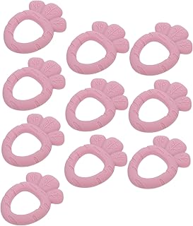 ibasenice 10 Peças Mordedor Brinquedos Para Bebês Brinquedos De Silicone Brinquedos Para Bebês Brinquedos Para Bebês Brinquedos De Cenoura Para Bebês Brinquedos Para Bebês Brinquedos