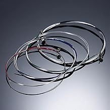 Ejoyous Crises de Violon, Taille 4/4 et 3/, 4pcs Full Set en Acier Strings pour G, D, Pitchs A&E avec Nickelwound Rond, compatibilité Universelle, Remplacement Facile