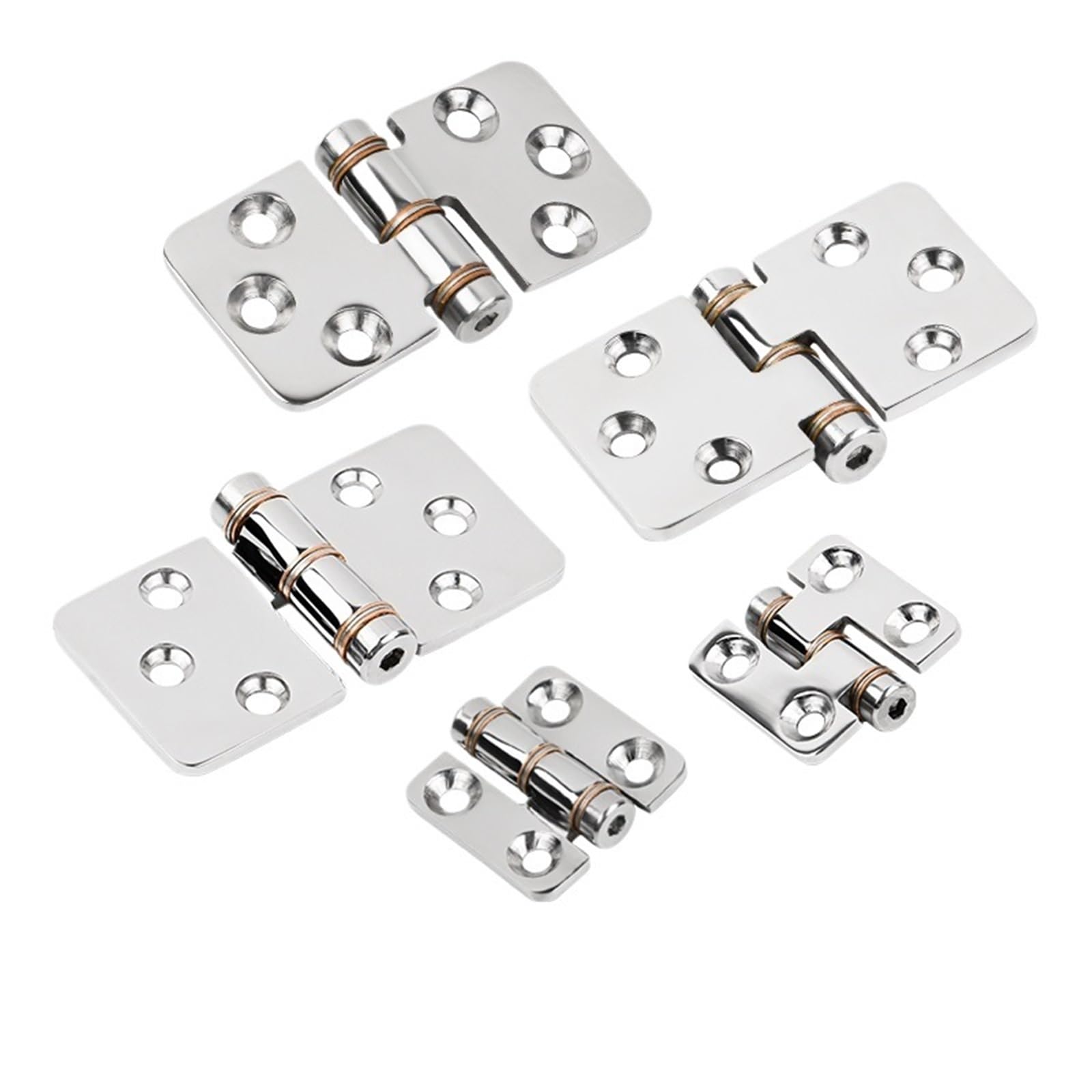 Kdhcvkz Back 70X38mm 1Pcs Folding Friction Hinges 316 Stainless Steel Hinge 25 Degrees(Back 70X38mm)