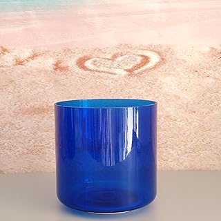 ENERGYSOUND G Note Kehl Chakra Color Azul Claro Cuarzo Cristal Canción Cuenco de 6 pulgadas con estuche resistente (15 cm)