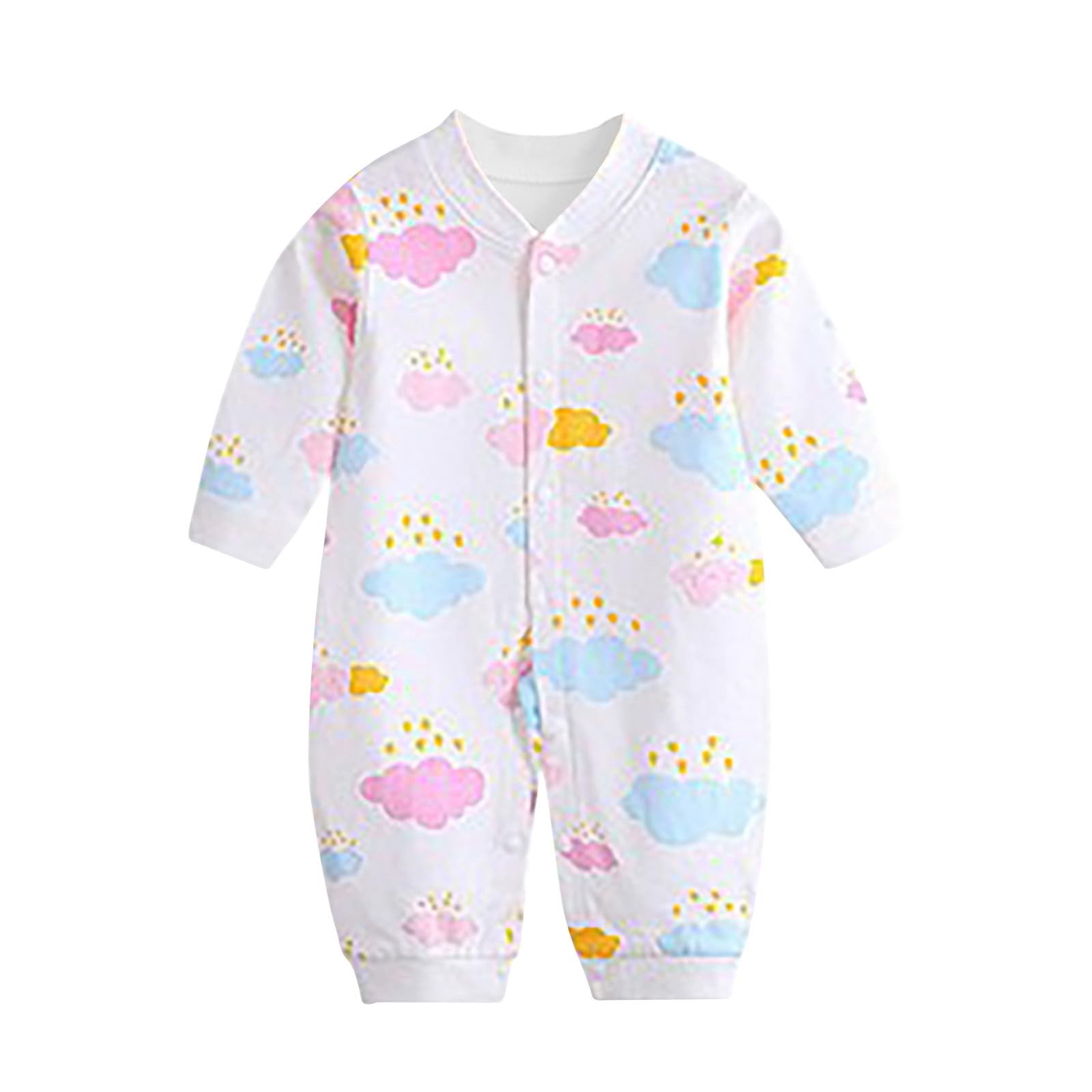 CokbyavlaBaby Girl Romper Baby 4Th Of July Outfit Boy New Born Coming Home  Outfit For Baby Boy Neutral Newborn Clothes Winter Footless Baby Pajamas