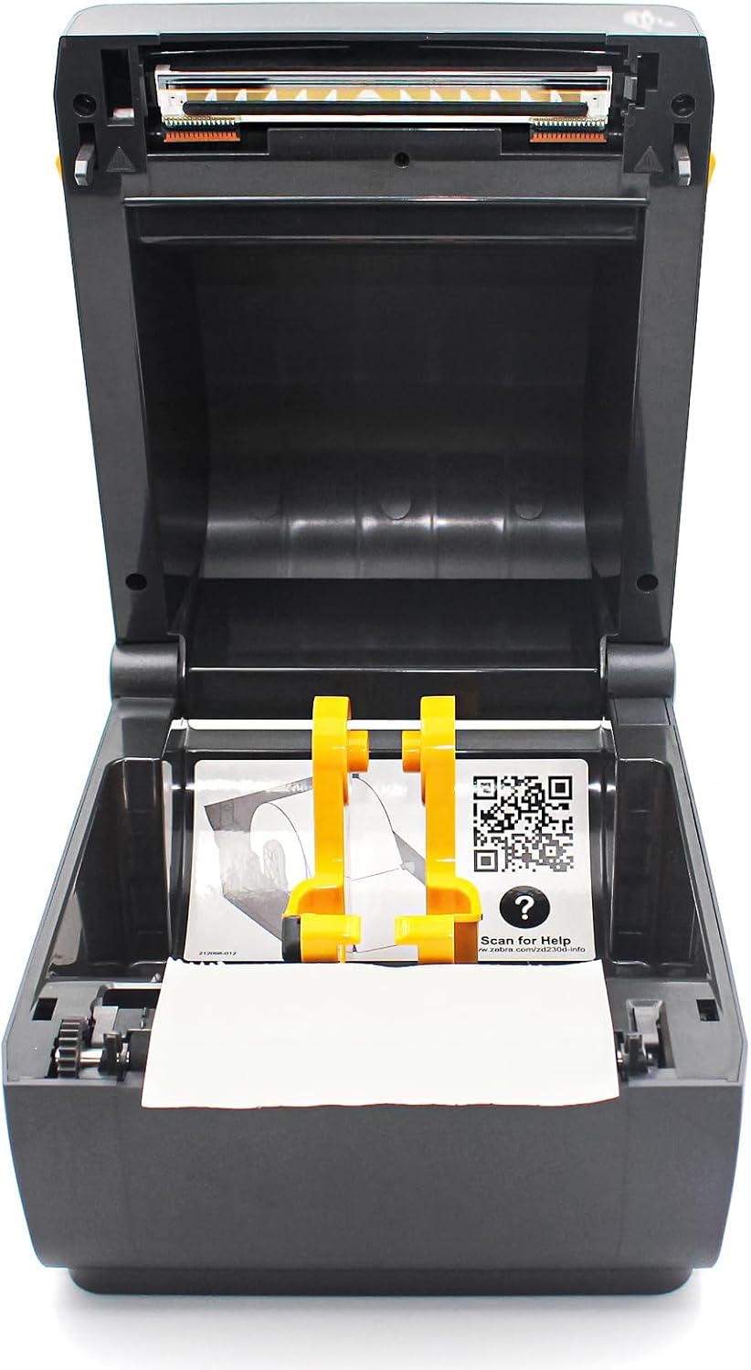 Zebra ZD230 Direct Thermal Printer, ZD230D 203 DPI Resolution, USB Connectivity, 4 Inch Width, Model ZD23042-D0PG00EZ