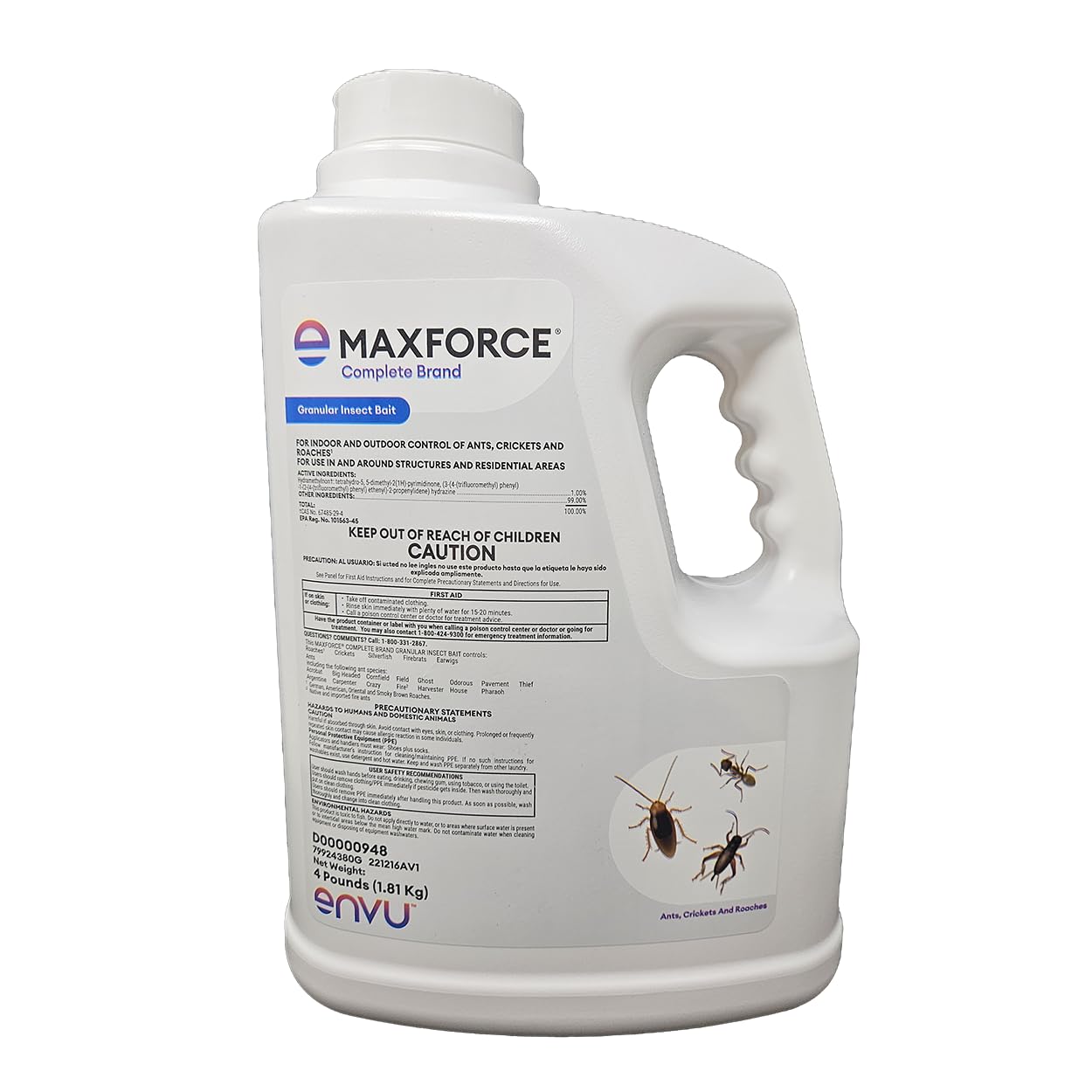 79649886 Maxforce Complete Granular Insect Bait, 4lbs