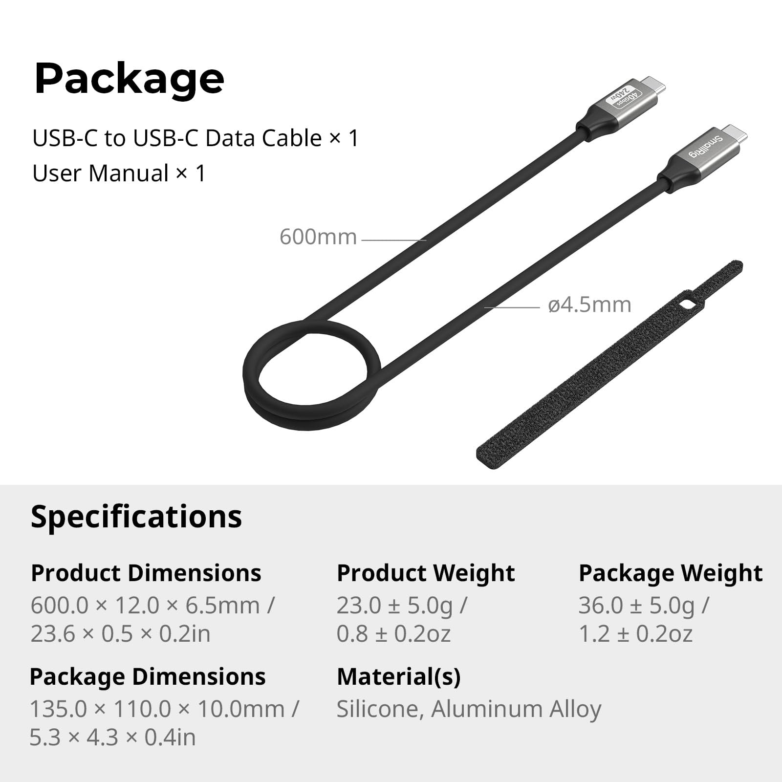 SmallRig Ultra Thin HDMI Cable - 35cm/55cm For Sony Nikon Canon Cameras (Model 2956)