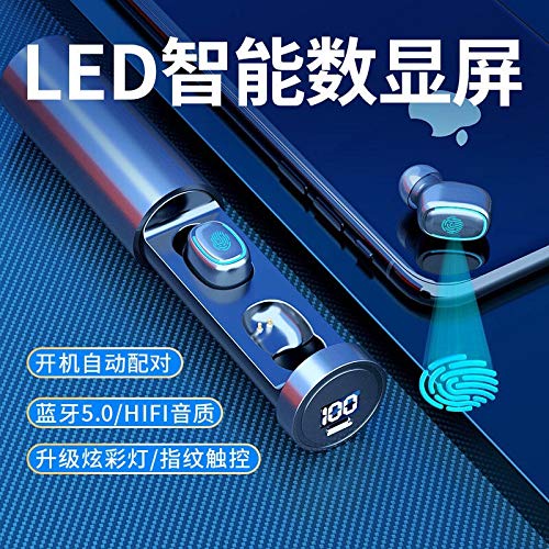 pedkit Fones de ouvido estéreo Hi-Fi True Stereo sem fio com Box Touching Control BT 5.0 Fones de ou