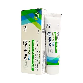 Hepta Panthenol Plus Carbamide Cream – Intensive Moisturizing & Repair Cream with Panthenol and 10% Urea for Dry, Rough & Cracked Skin – 50 gm