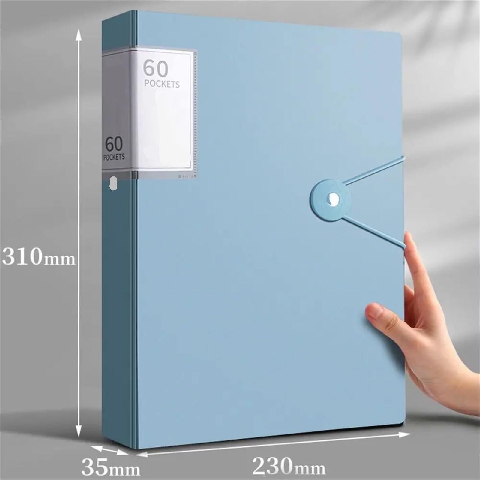 Carpeta de archivos A4 almacenamiento escritorio, organizador para Partituras, Archivos(White-100 sheets)