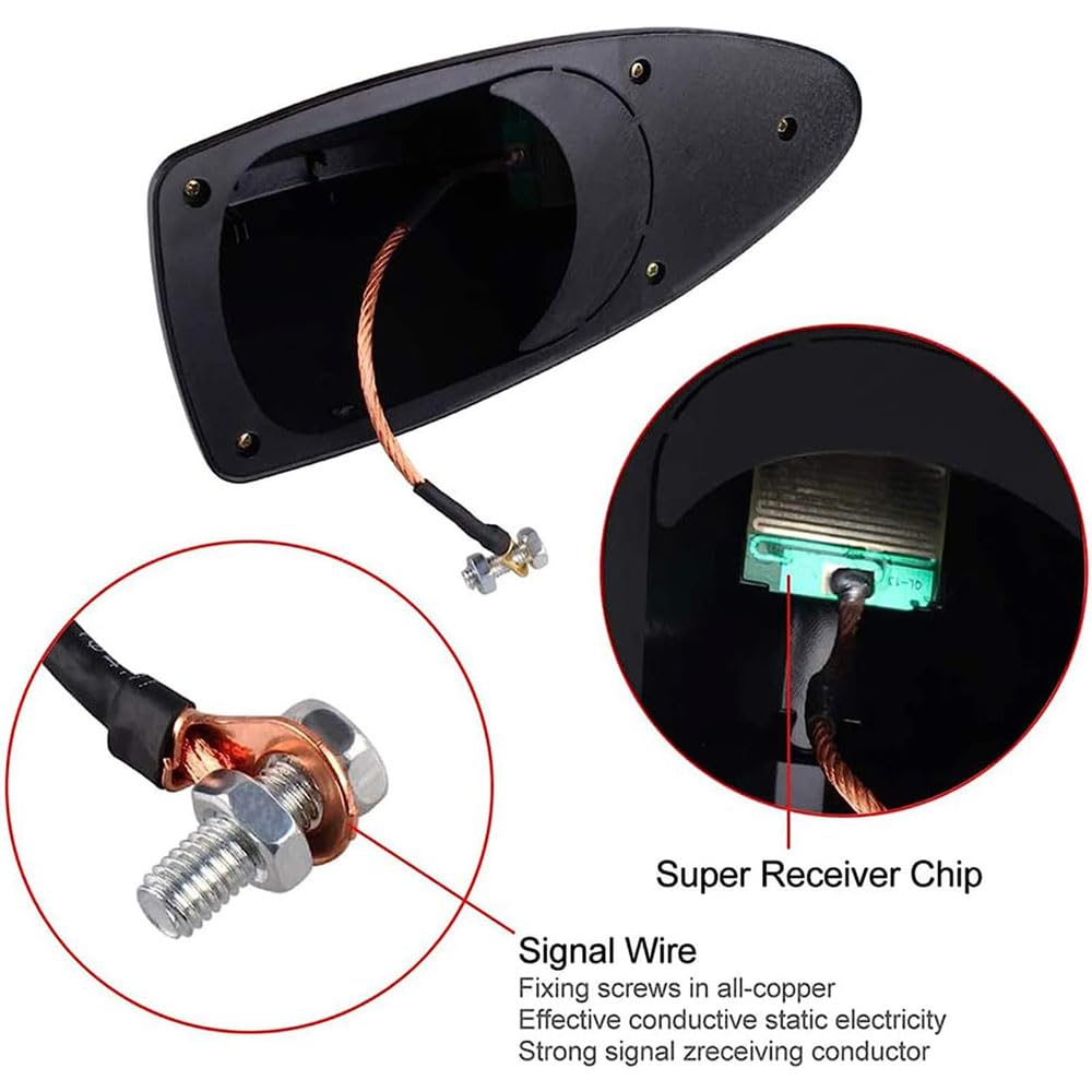 Antenne Voiture Requin Pour MG HS Marvel R ZS - Améliore Signal Radio Et Décoration Toit