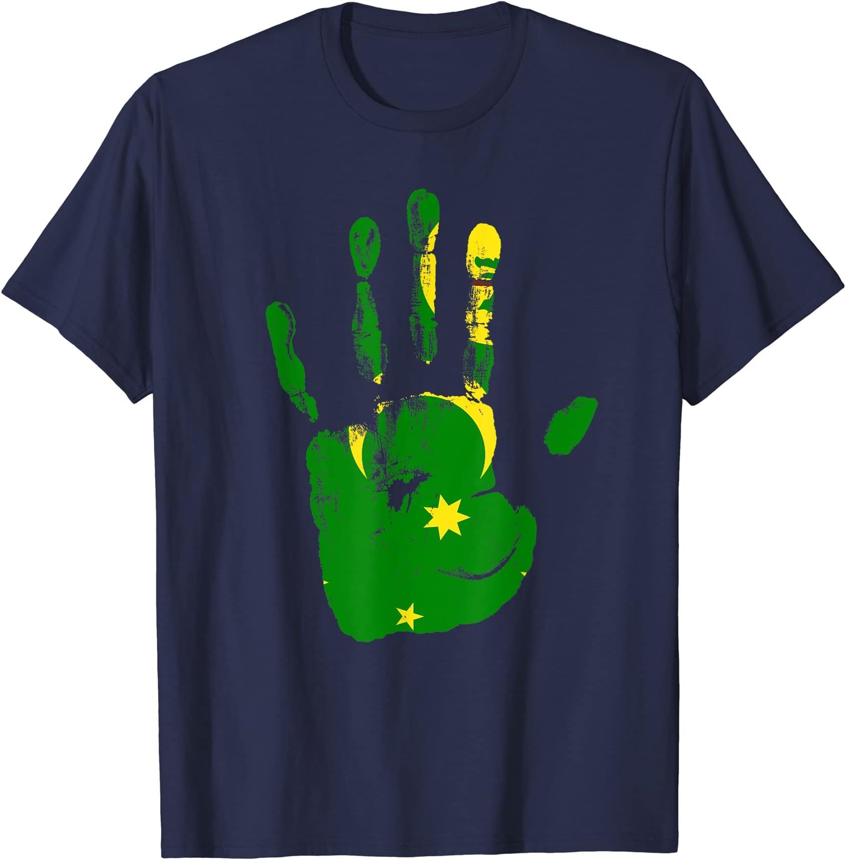 Cocos Island Flag Hand Men Women Kids T-Shirt
