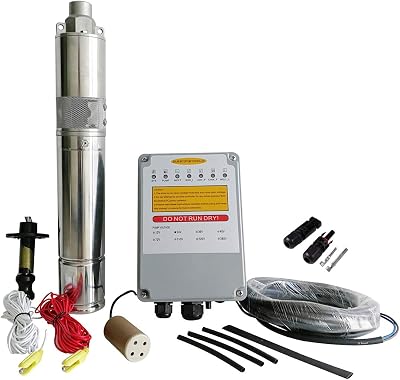 Dernière mise à niveau pompe submersible à rotor hélicoïdal solaire 3 pouces 36V200W avec Contrôleur MPPT économique - Chine Pompe solaire, pompe à eau