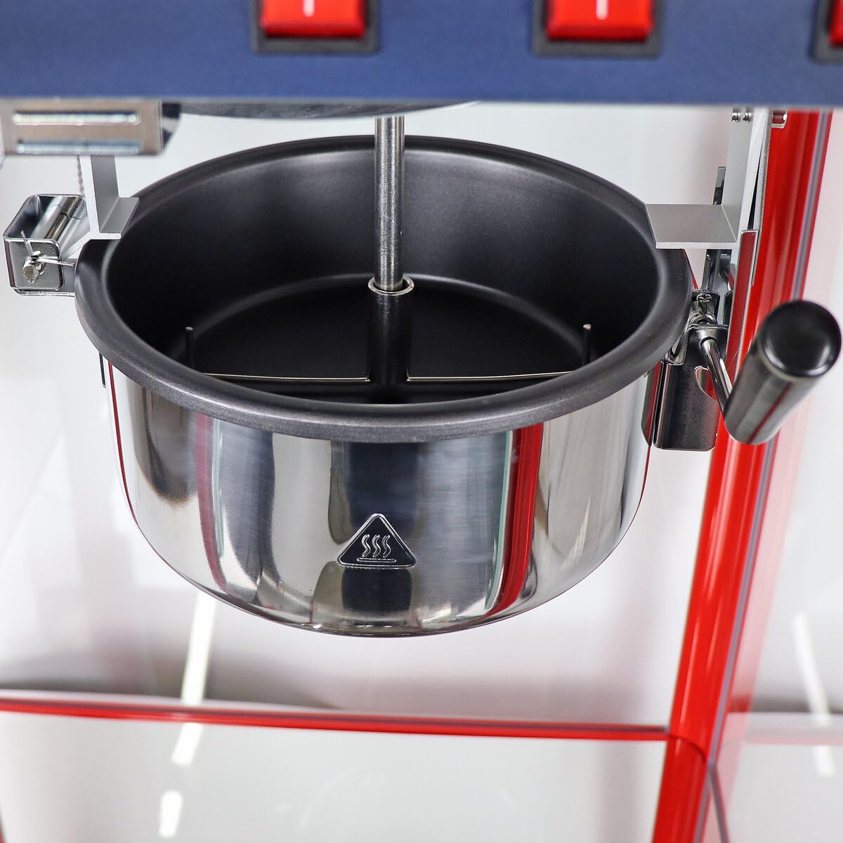 GastroHero Popcornmaschine groß I Große Popcorn-Maschine für Gastronomie I Überhitzungsschutz I Popcorn