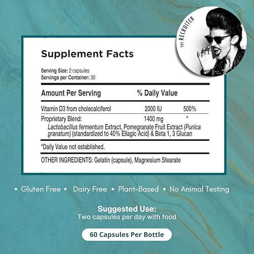 Miniatura 5 de BAUMAN MD The Recruiter Suplemento de apoyo de células madre, formulado por expertos y recomendado por médicos para una salud óptima del cabello y