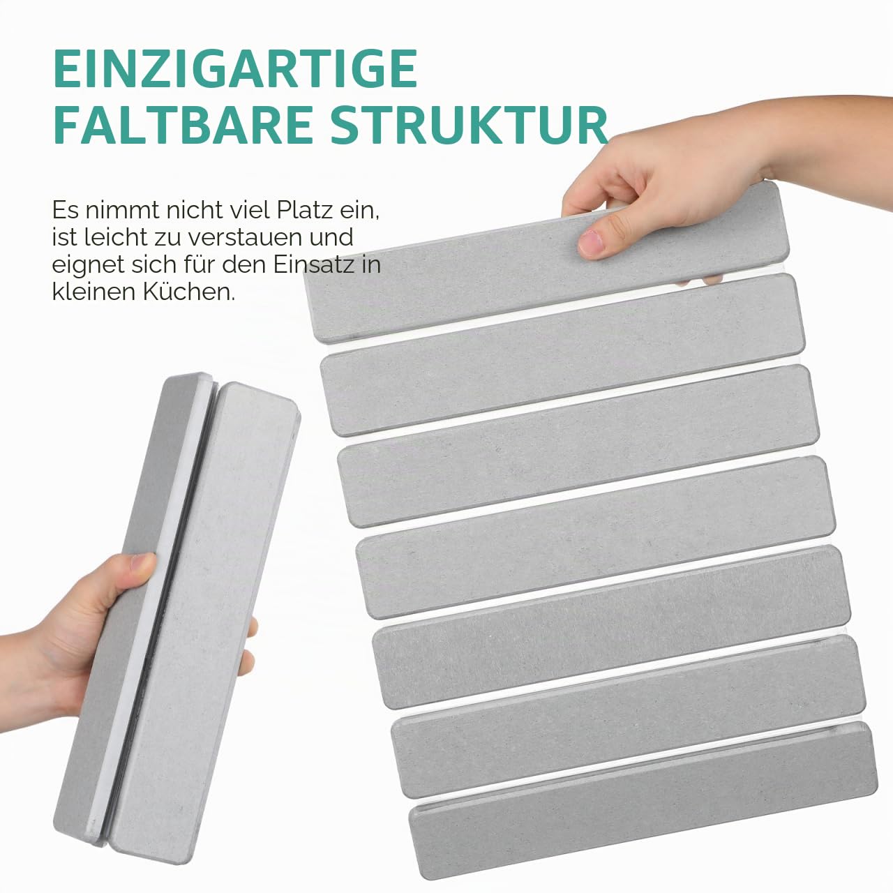 Tofficu Abtropfmatte Für Die Küchentheke 15.75X11.81In Faltbare Kieselgur Trockenmatte Mit Hitzeschutz Antirutsch Wasserabsorbierende Küchenunterlage Zum Geschirr Trocknen