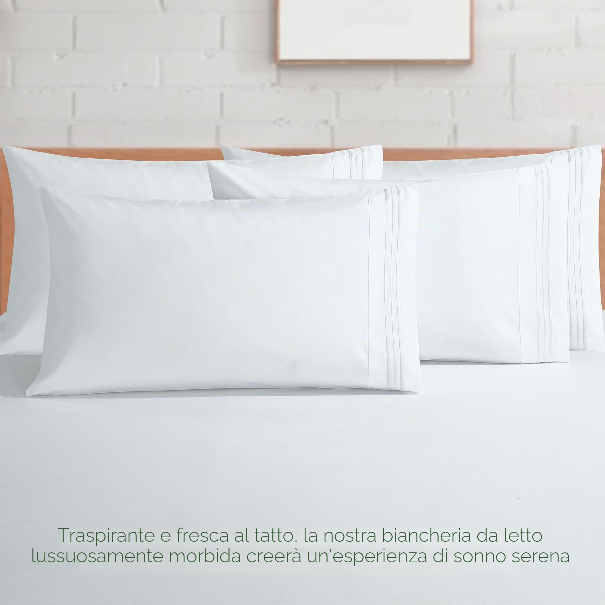Elegant Comfort Lussuoso set di biancheria da letto in cotone egiziano a 1500 fili, 6 pezzi, di alta qualità, resistente alle pieghe e allo sbiadimento, comodo lenzuolo con angoli elasticizzati, tasca