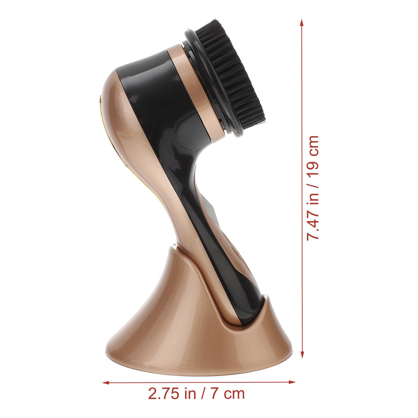 Tofficu Spazzola Elettrica per Lucidare Scarpe in Pelle Oro Portatile 7 Testine di Ricambio Kit Pulizia Scarpe che Mantiene le Mani Pulite e Lucida Efficacemente