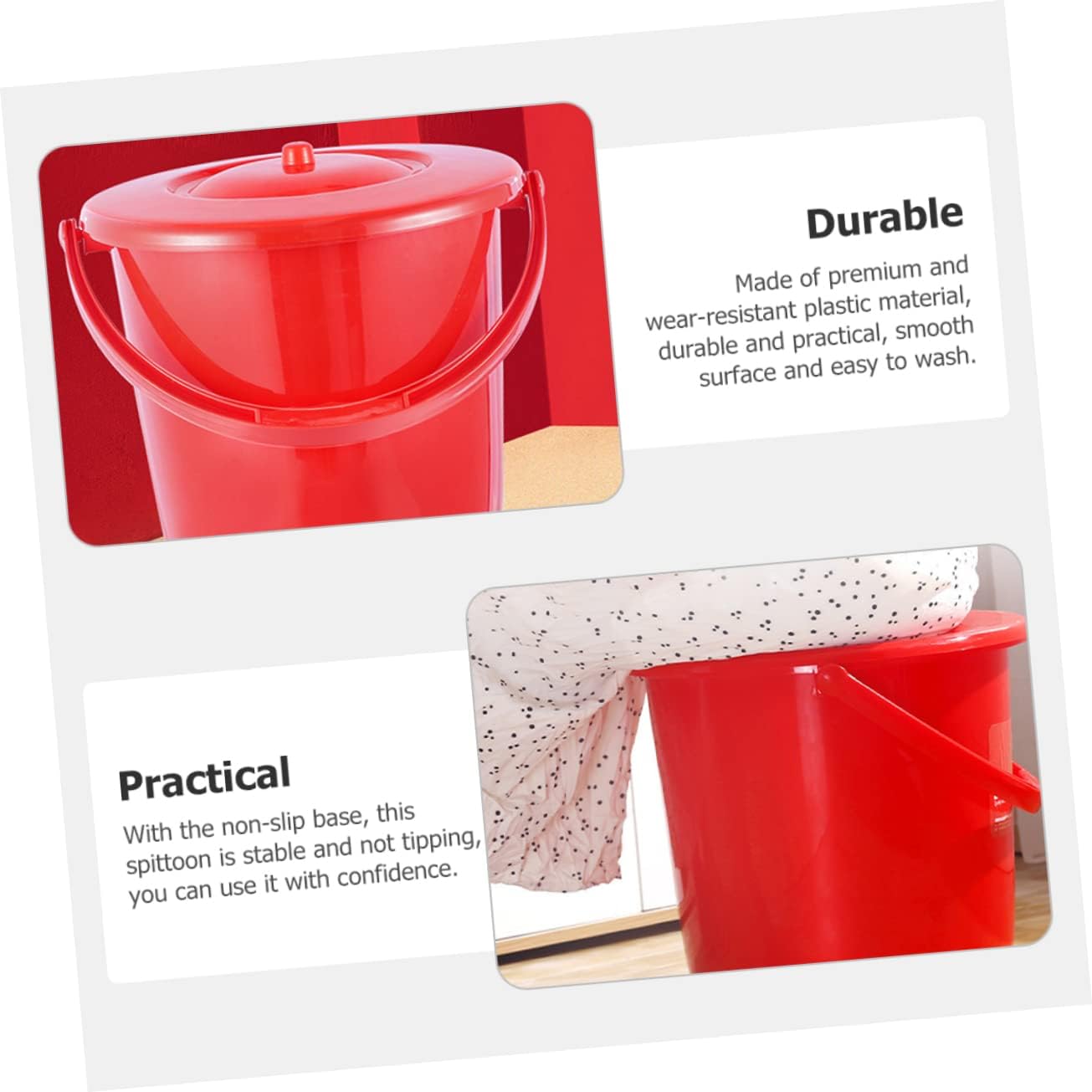 Unisex Portable Urinal Pot for Adults and Boys and Girls Multi-Function Bedpan Non- Base for Home Camping and Travel Design