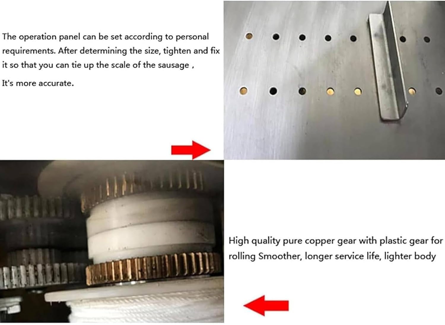 Sausage Tying Machine, Stainless Steel Hand-Rolling Knotting Tool for Sausage Binding and Strapping, 0-45mm Linker