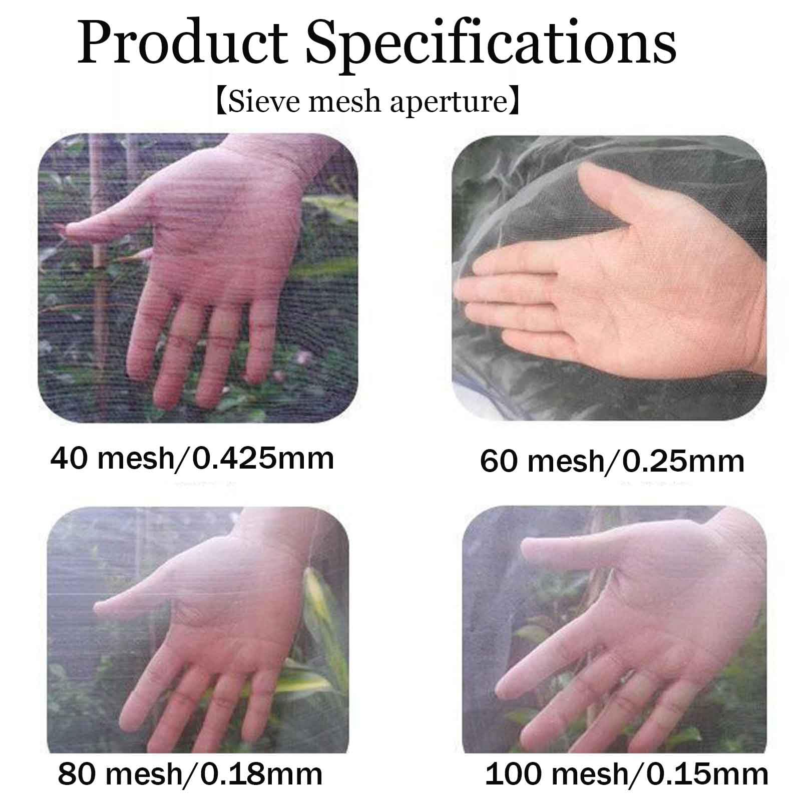 Rete Anti Insetti,Rete Anti Insetti per Orto,Rete di Protezione dagli Insetti,Rete Anti Uccelli,Rete di Protezione delle Piante,Reti Protettive da Giardino,Colture e Serre(40 mesh,2m*40m)
