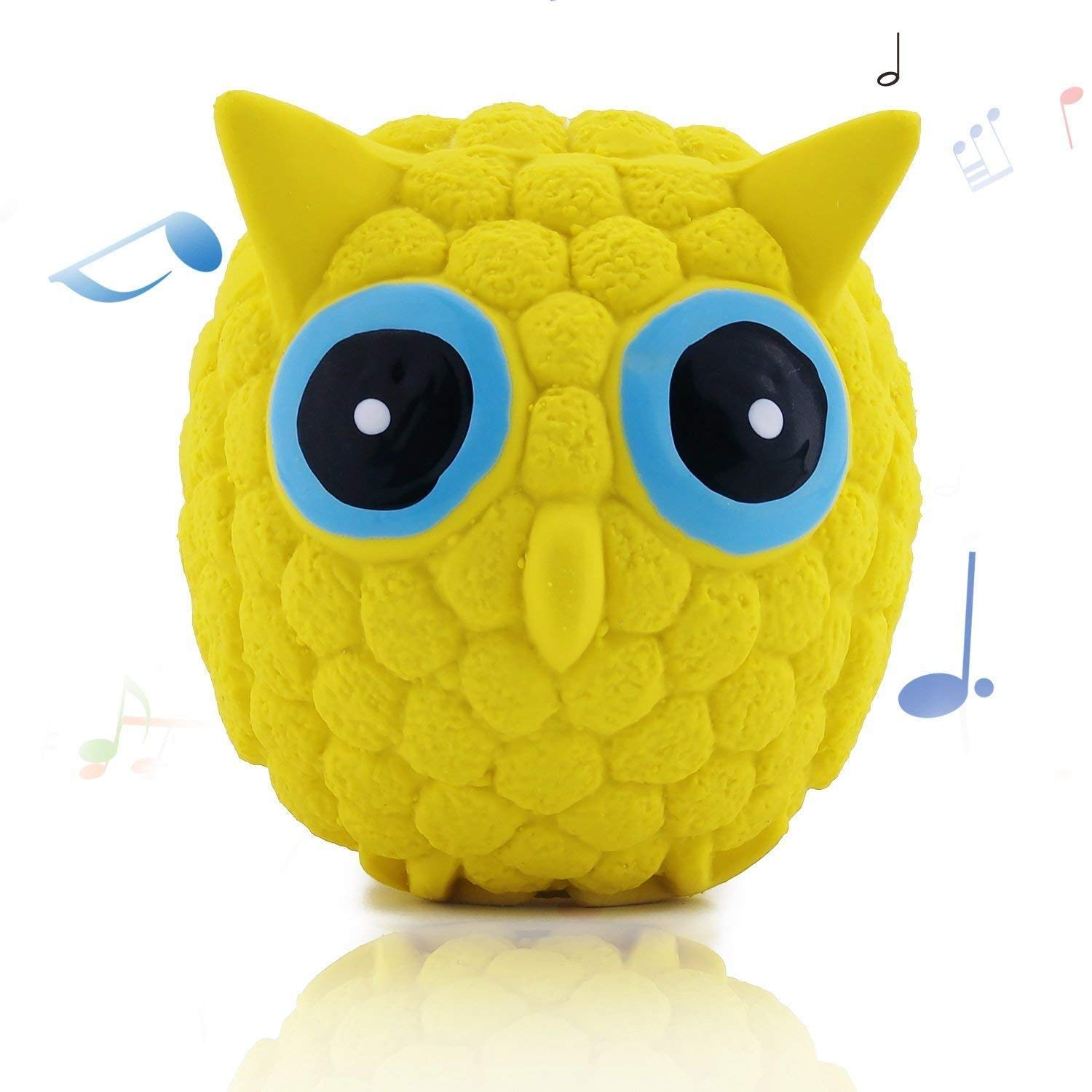 RvPaws Combo of 2 Rubber, Latex Cute Squeaky Rubber Hedgehog and Owl Shape Toy for Puppy and Cat-Small 1