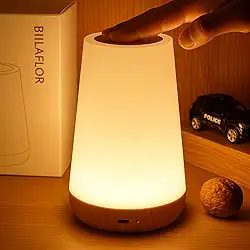 Luminária de Mesa Portátil Abajur Adequada Para Quarto Sala Touch Sem Fio USB Iluminação Com Mudança de Cor - SHACK