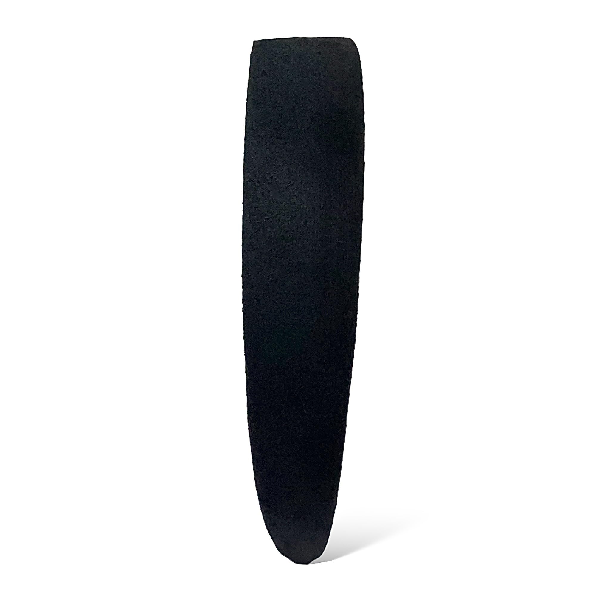 Leonyvie Suede Leather Matt Finish Flat Headband (Black-2.5CM) - Image 3 thumbnail